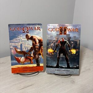 God Of War & God Of War II Novel Set Stover Vardeman PB Fantasy Game Tie-In